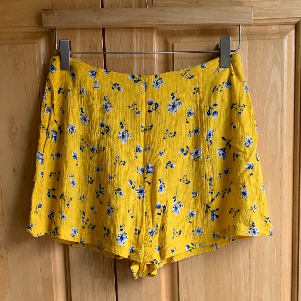 Yellow Floral LF Summer Shorts